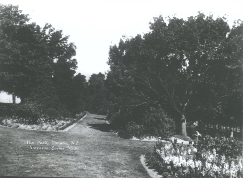 The Park Timaru flower gardens Hocken Library