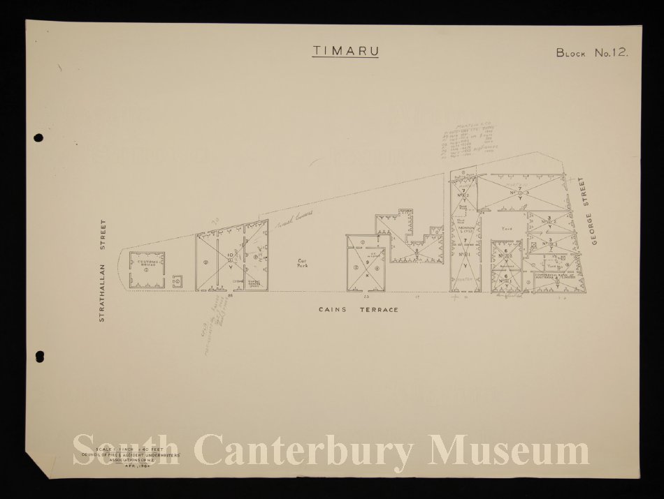 Timaru Customs House plans Fire and Accident Underwriters Association block plans 200200506a 24