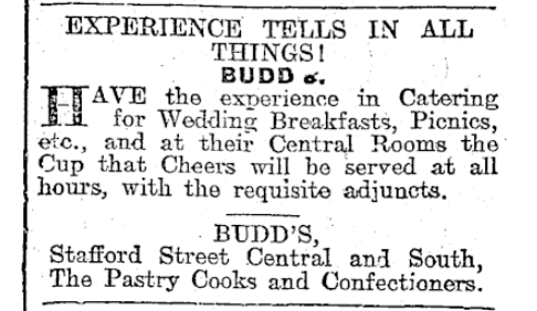 Timaru Herald 9 October 1913 Budd