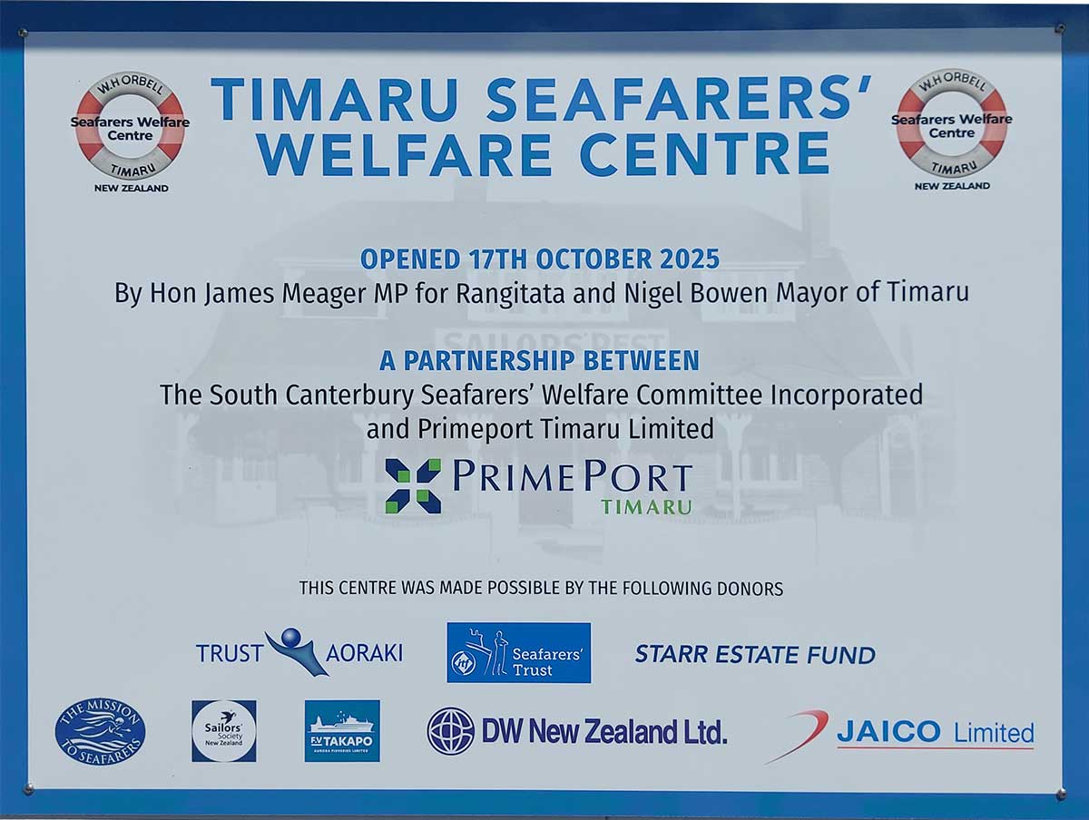 Timaru Seafarers Welfare Centre 20251204 155201