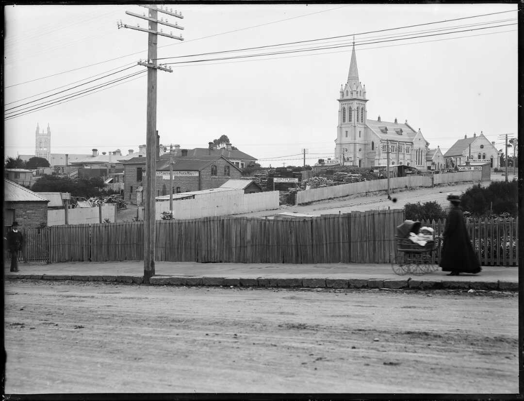 Timaru Stafford Street Chalmers Church in 1903