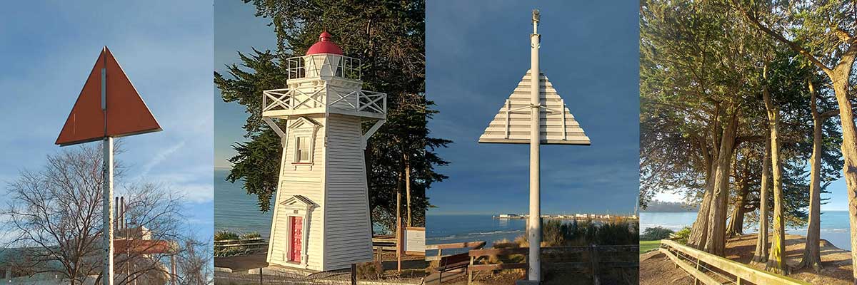 Blackett Lighthouse Benvenue Cliffs Port Navigation Caroline Bay PortLight Montage Photo Roselyn Fauth 260724