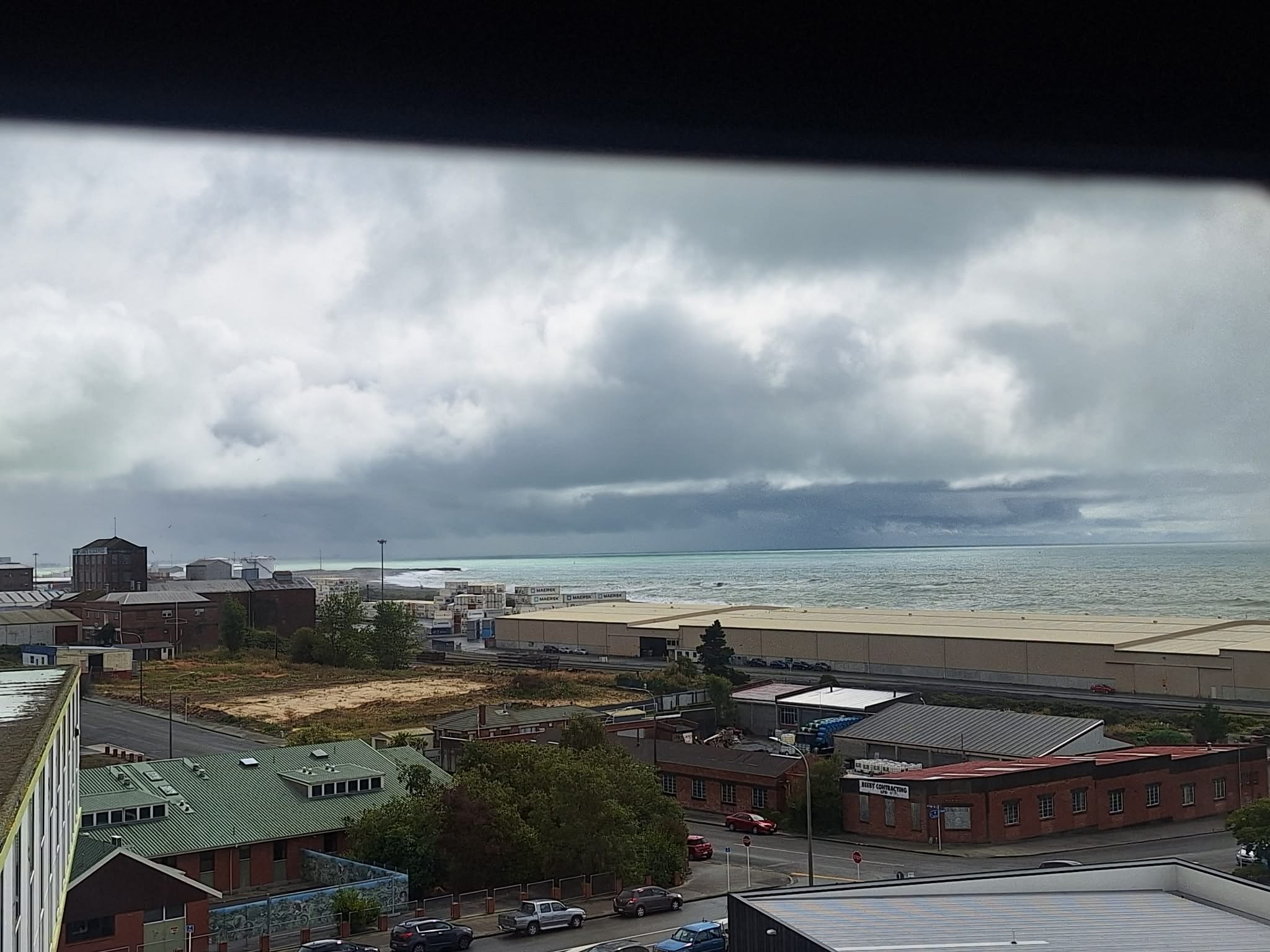 View from the hospital North to the sea