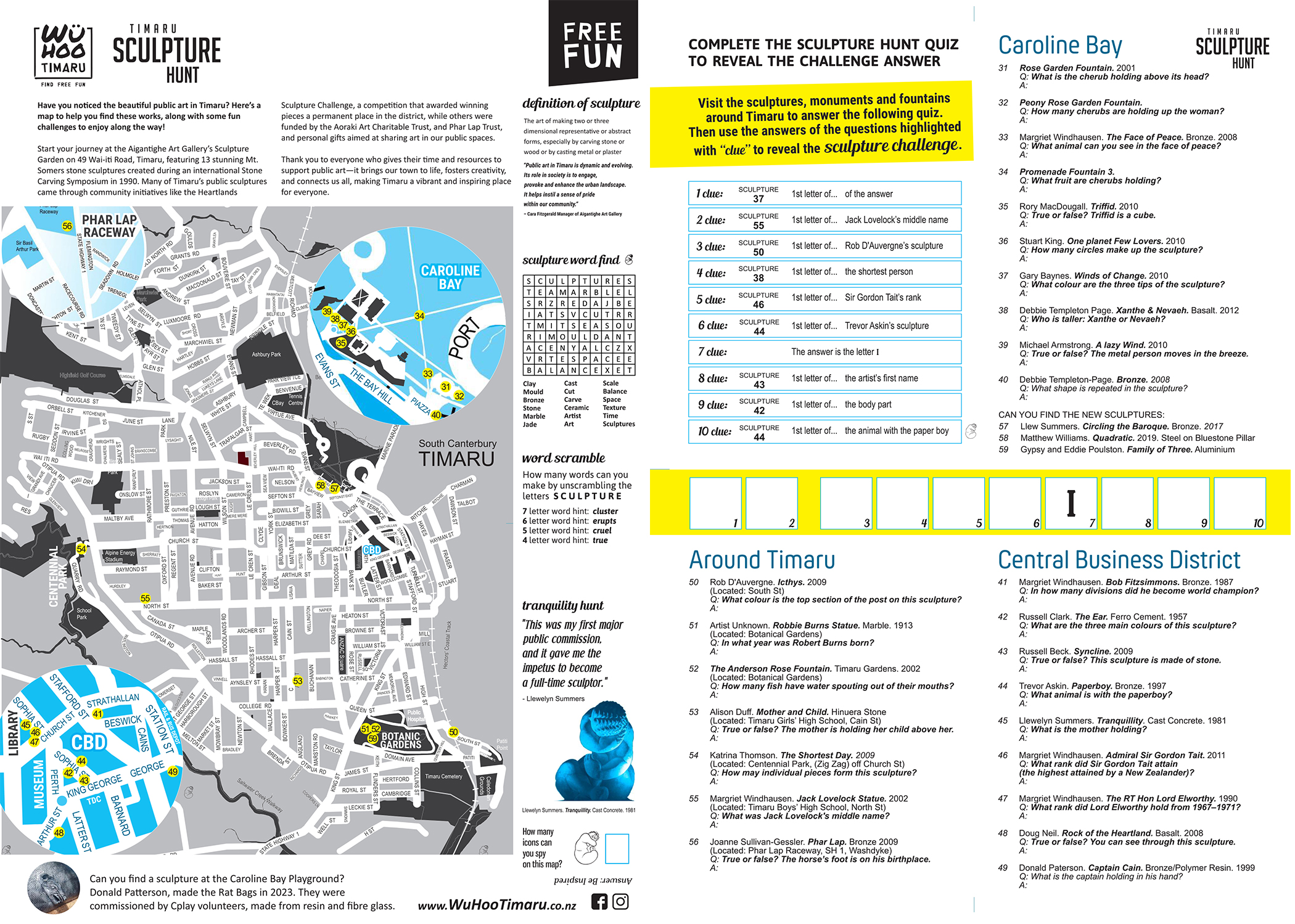 WUHOO Timaru PublicArt SculptureHunt A3 2411105 1