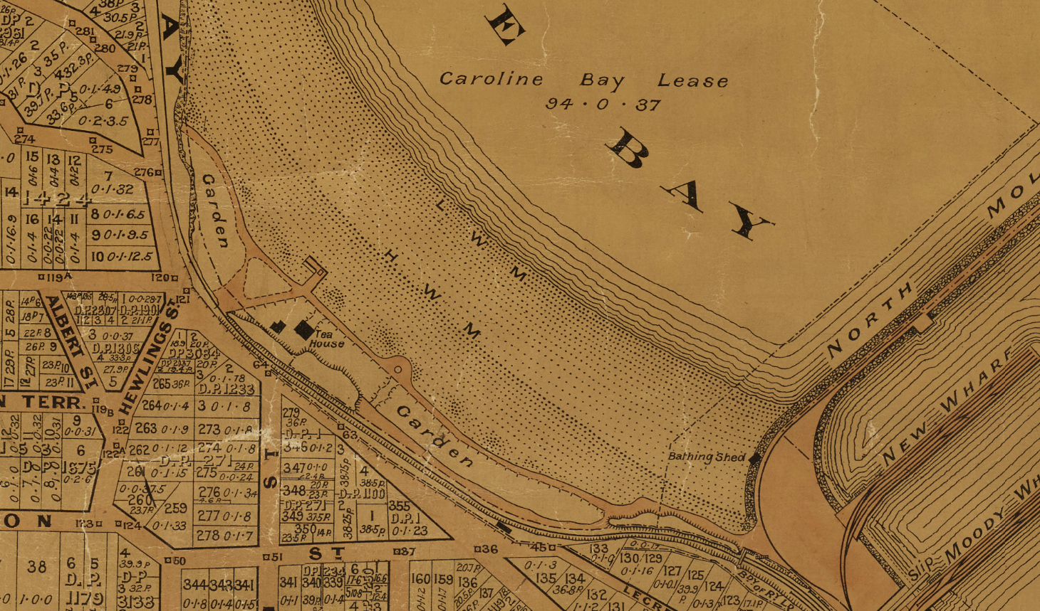 1911 Section Miscellaneous Plans Borough of Timaru R25538727 NZ Heritage Maps Platform Caroline Bay