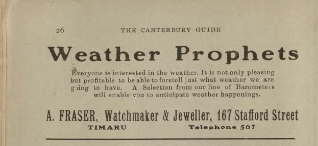 Weather Prophets A FRASER Watchmaker Jeweller