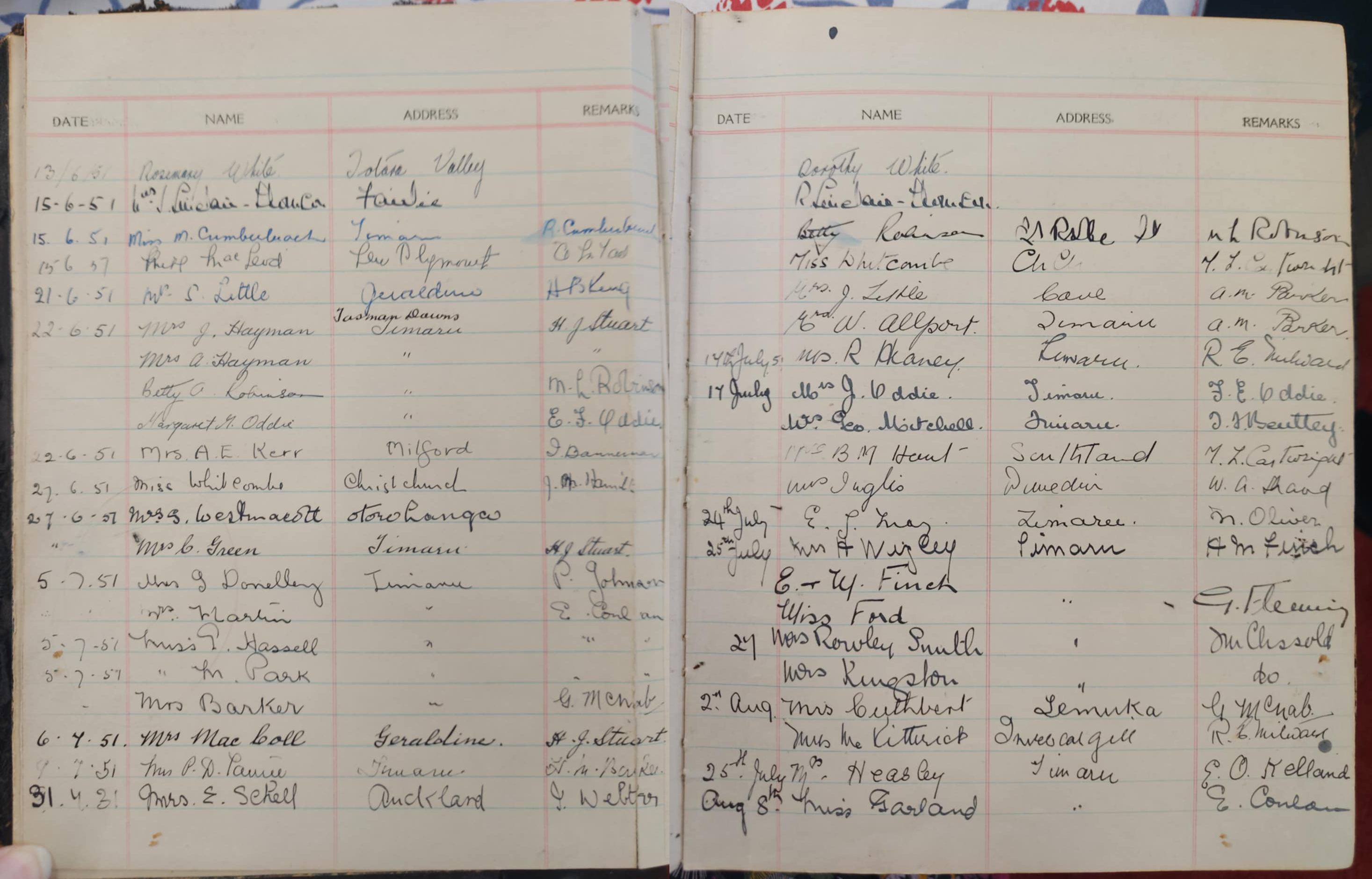 Womens Club Admiring the first pages of their guest book 2