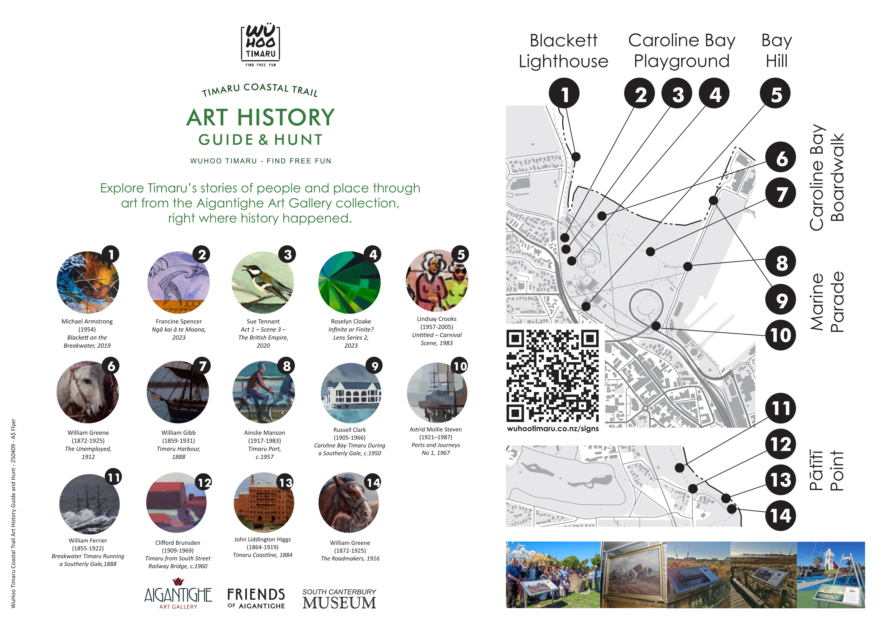 WuHoo Timaru Coastal Trail Art 250409 A4 Flyer