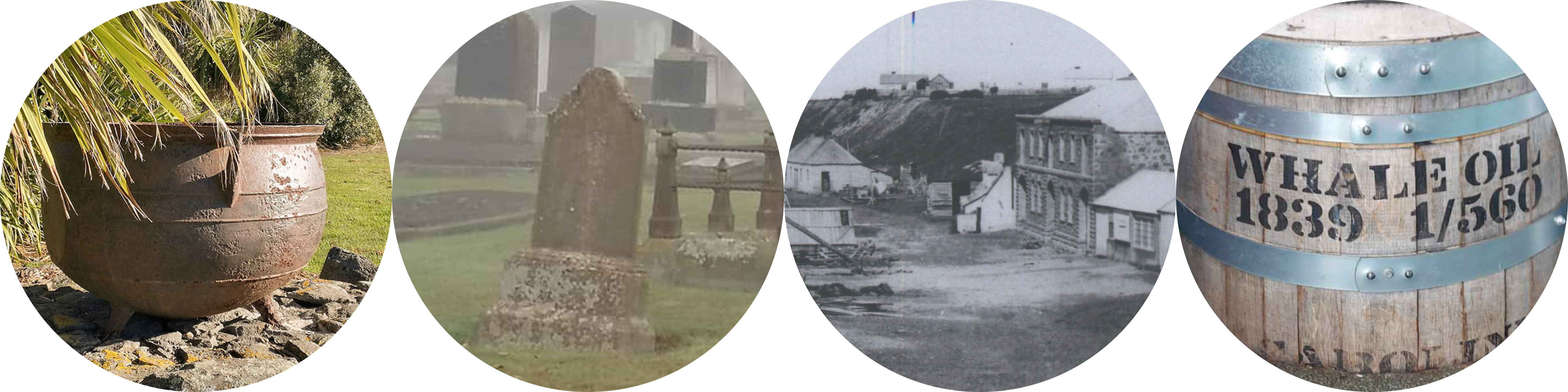 WuHoo Timaru Whale Tales Trails Hunt 240418 Tripots were used by whalers to render whale blubber It was also used on the Sutherlands farm before being placed at this site
