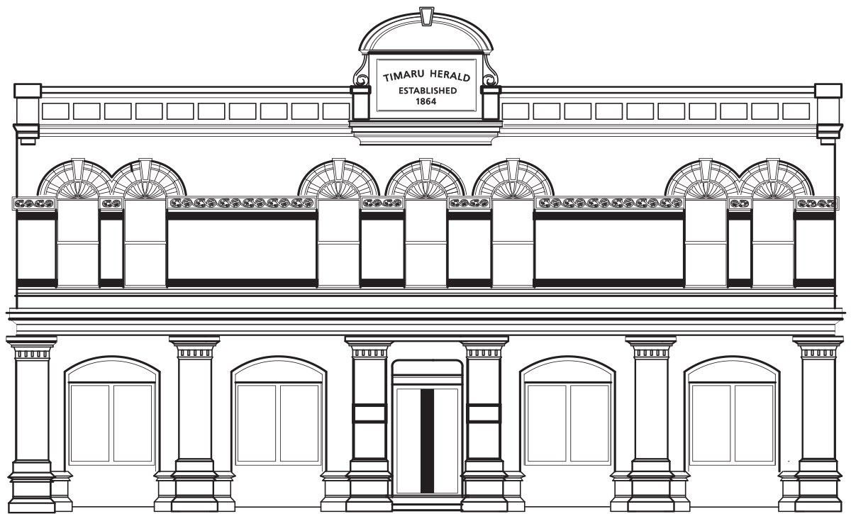 1886 Timaru Herald Buildings Timaru CBD Roselyn Fauth