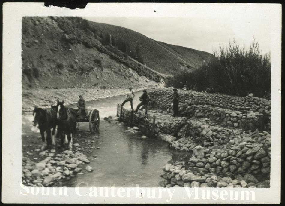 c1930 Flood control Mt Cook Station South Canterbury Musuem 2015184844