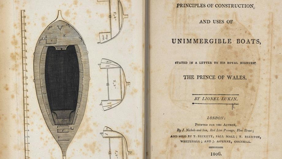 plan of unimmergible boat by lionel lukin the british library board 16x9